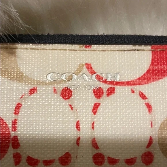 Vintage Coach Bleeker Multi-Colored Zip Slim Wallet/Wristlet - Picture 4 of 10